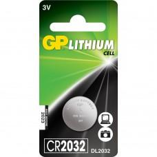 Батарейка тип "таблетка" GP "GPCR2032-2CRU1", литиевые, 3 Вольта