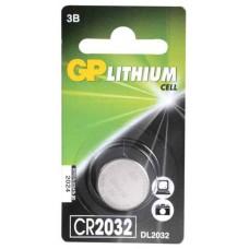 Батарейка типа "таблетка" GP CR2032-C1, 3 вольта