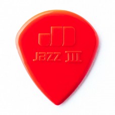 Медиатор Dunlop Nylon Jazz III 47P3N 1.38 (красный)