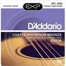 Струны для акустической гитары D'Addario EXP26 11-52