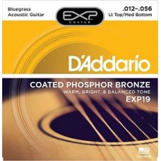 Струны для акустической гитары D'Addario EXP19 12-56