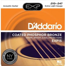 Струны для акустической гитары D'Addario EXP15 10-47
