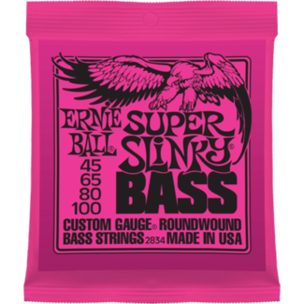 Струны для бас гитары Ernie Ball 2834 45-100 Super Slinky