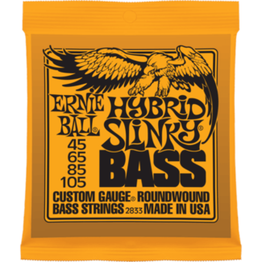 Струны для бас гитары Ernie Ball 2833 45-105 Hybrid Slinky
