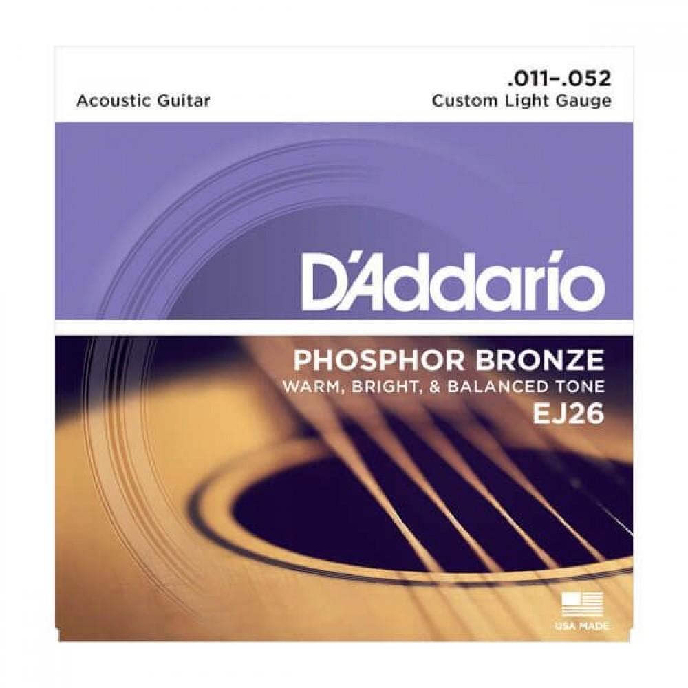 D'Addario Phosphor Bronze 11-52 (EJ26)