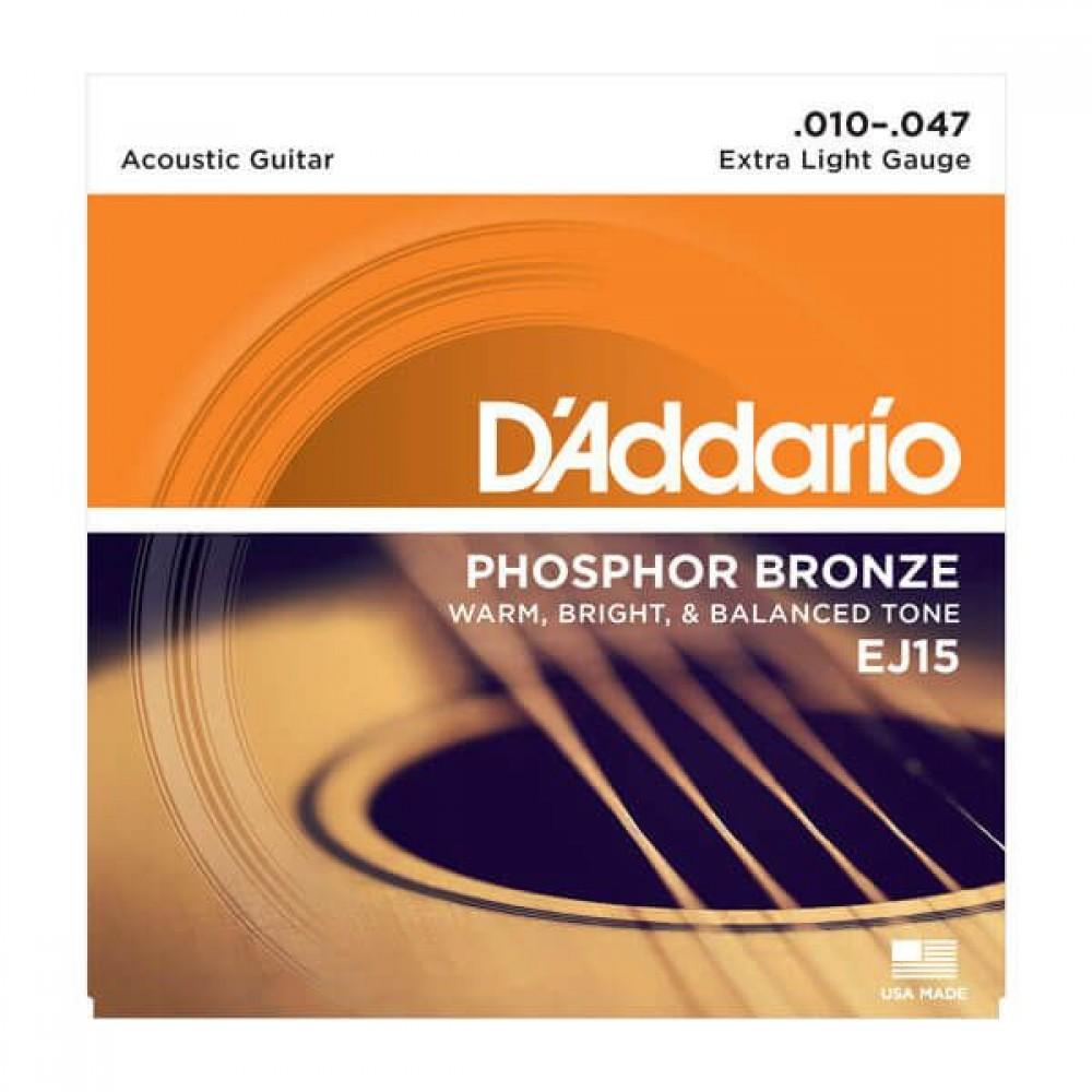 D'Addario Phosphor Bronze 10-47 (EJ15)