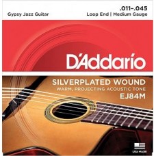 Струны для акустической гитары D'Addario Gypsy Jazz EJ84M 11-45