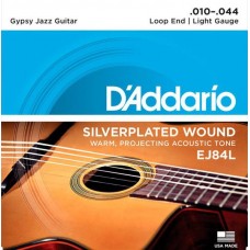Струны для акустической гитары D'Addario Gypsy Jazz EJ84L 10-44