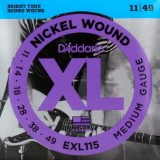 Струны для электрогитары D'Addario EXL115 11-49