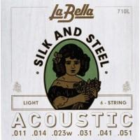 Струны для акустической гитары La Bella 710L 11-51